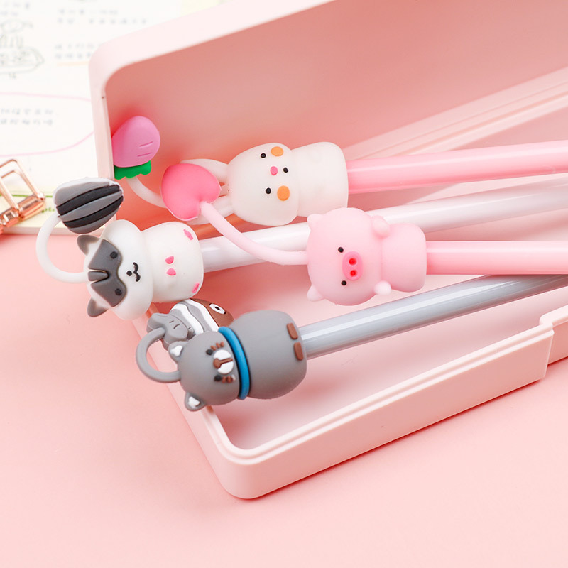 South Korea creative cartoon cute pet garden gel pen fresh cute student exam water pen writing signature pen