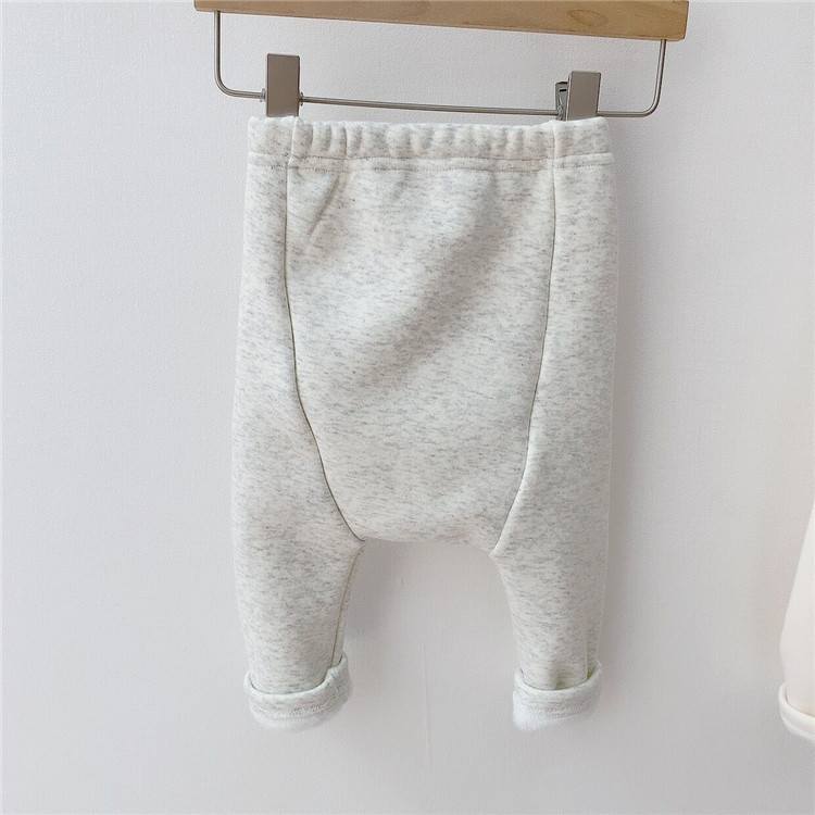 Children's Pants ins Baby Korean Style Children's Wear Baby Large PP Pants Autumn and Winter Baby Fleece-Lined Casual Pants Men's Pants Cotton