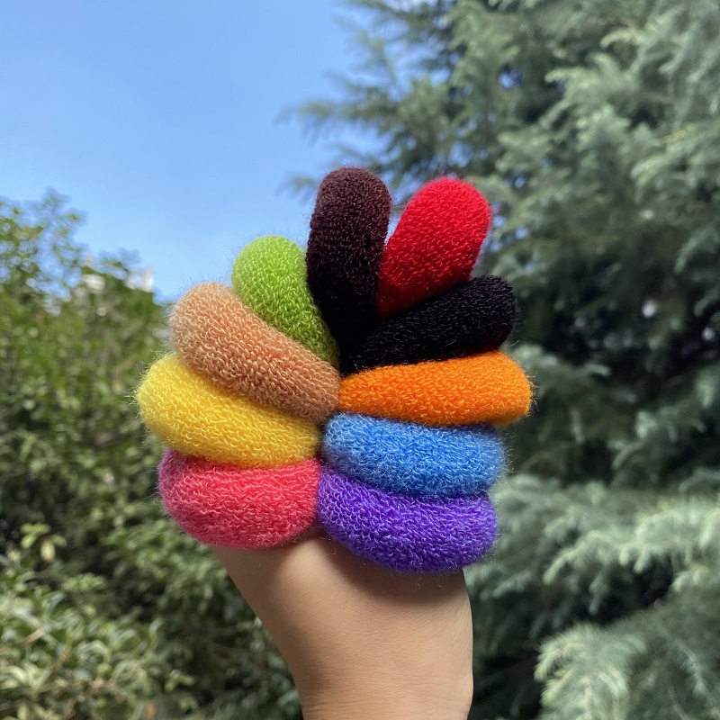 Factory direct selling Korean cute sweet ice cream color small hair accessories hair rope beauty ponytail hair ring