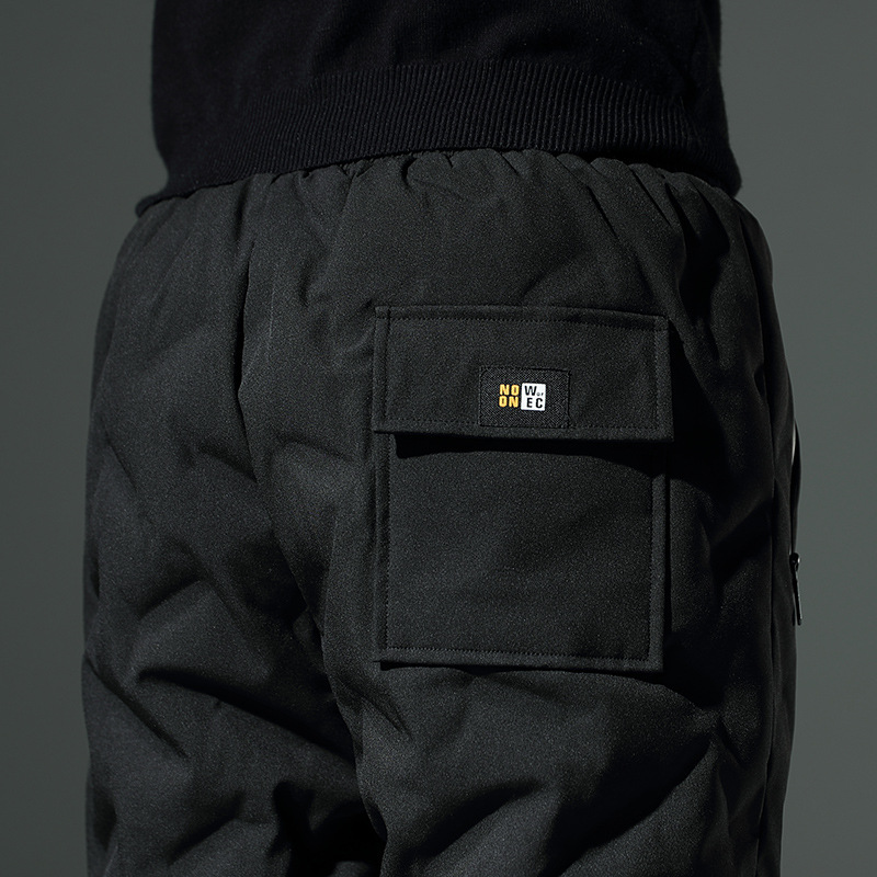 Down Pants Men's Winter Foreign Trade Cold-resistant Warm Leisure Sports Pants Thickened Nose White Duck Down Men's Down Pants