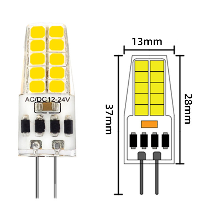 G 4シリコンランプled直挿しランプランプ2835ピン20ランプ低圧ACDC12V-24V調光可能3w|undefined