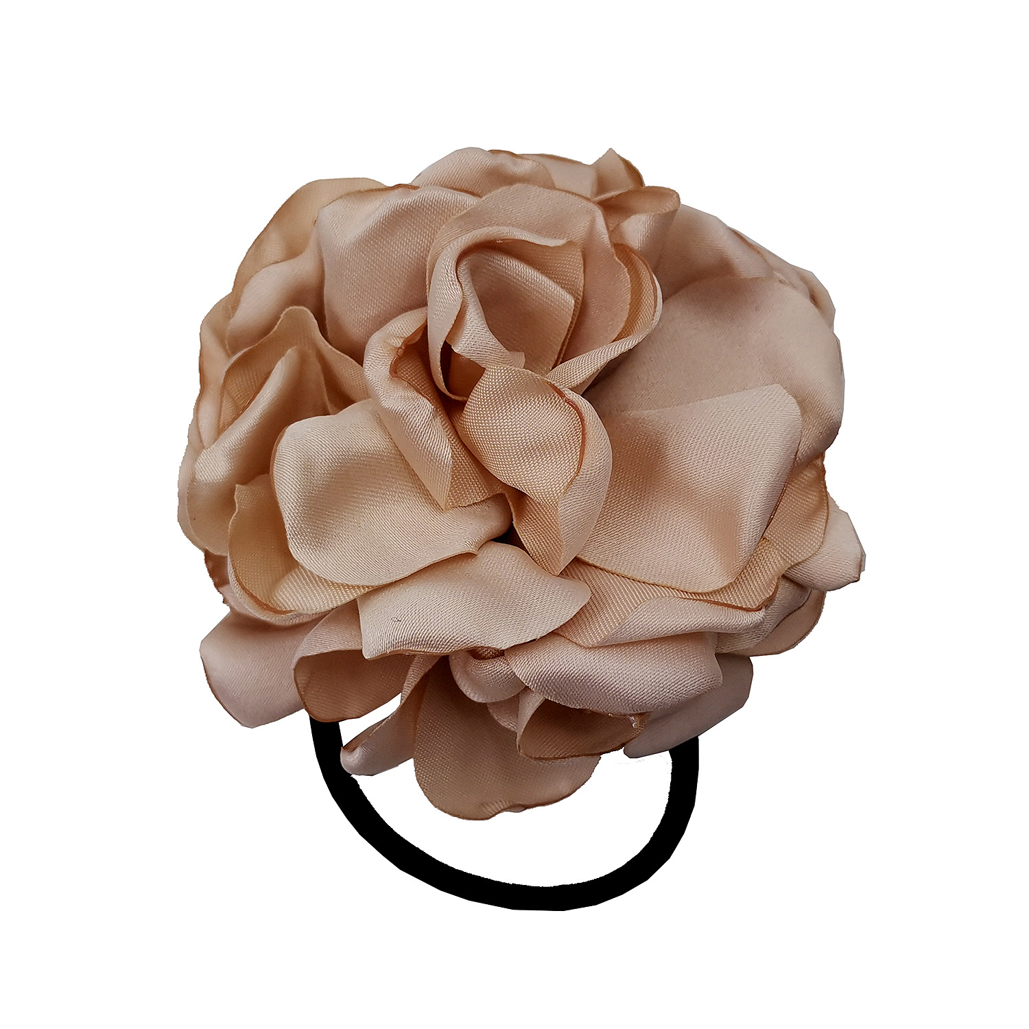 A289 Korean version of the new all-match burnt edge flower hair ring ladies baked edge flower hair ring hair rope AliExpress supply