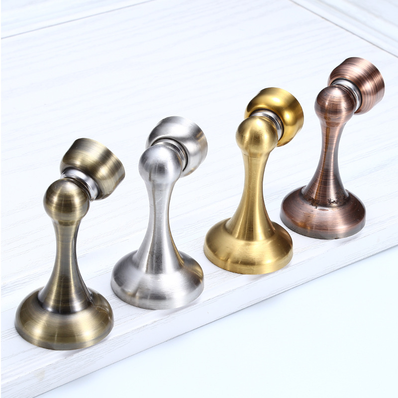 Stainless steel door suction strong magnetic suction wall suction door stop resistance indoor room wood door toilet hardware accessories