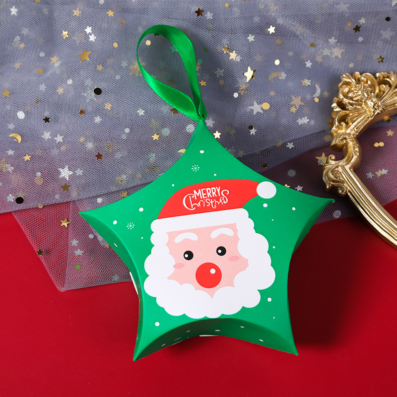 Creative Christmas Candy Packaging Box Christmas Gift Box New Five-Corner Star Gift Packaging Box