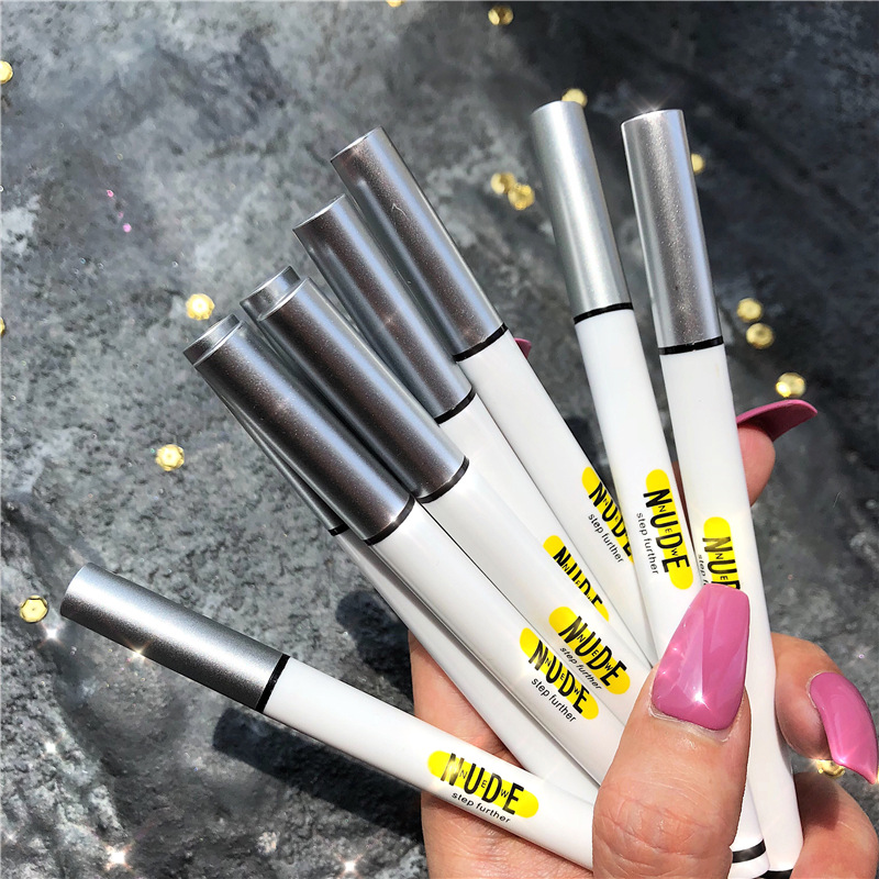 NNUEDWE tide color eyeliner pen lasting non-blooming waterproof sweat-proof quick-drying novice ultra-fine eyeliner makeup