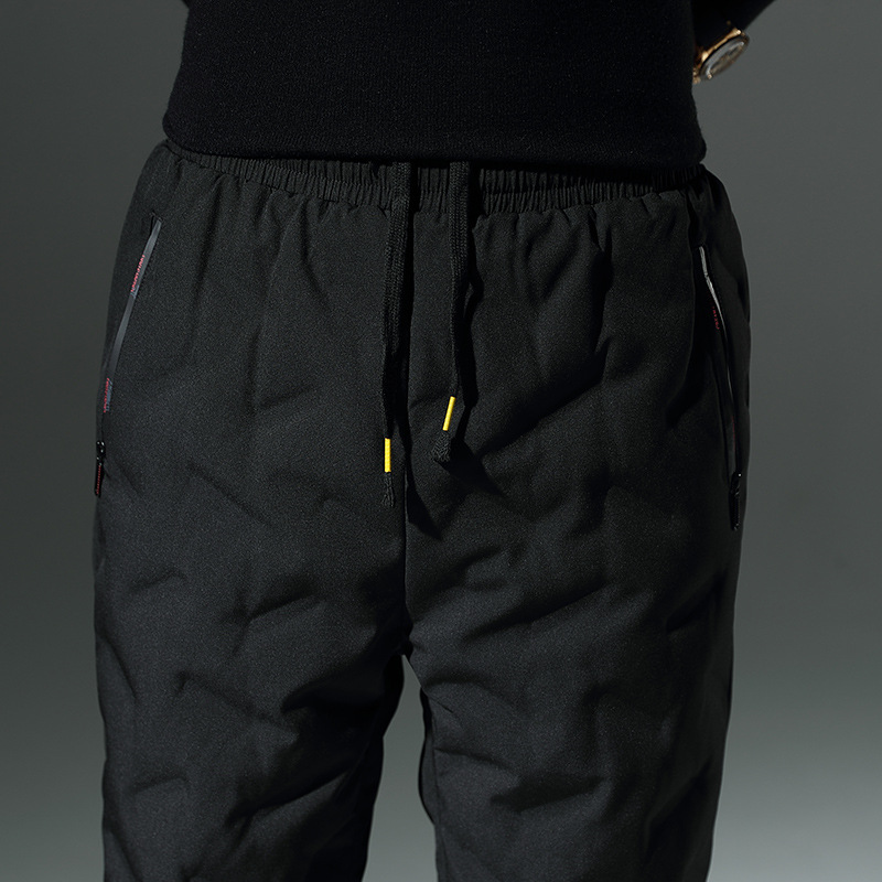 Down Pants Men's Winter Foreign Trade Cold-resistant Warm Leisure Sports Pants Thickened Nose White Duck Down Men's Down Pants