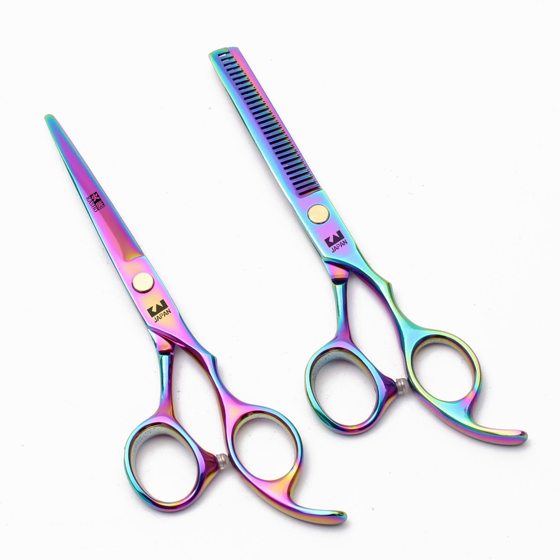 Firesmith 5.5/6 Inch Hairdressing Scissors Barber Flat Cutter Teeth Scissors Bangs Thin Scissors Home Apprentice 4 Color No Hangtag