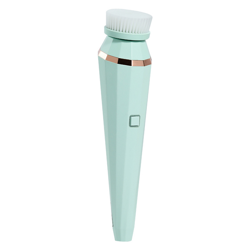 Cross-border multi-functional facial cleansing instrument silicone facial cleansing brush one machine multi-head facial cleansing instrument cleaning massage facial cleansing instrument