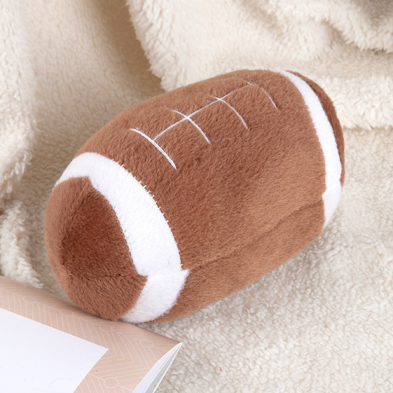 サッカーのラグビーのバスケットボールのシミュレーションの音のぬいぐるみのボールの種類の猫の犬の人形baby|undefined