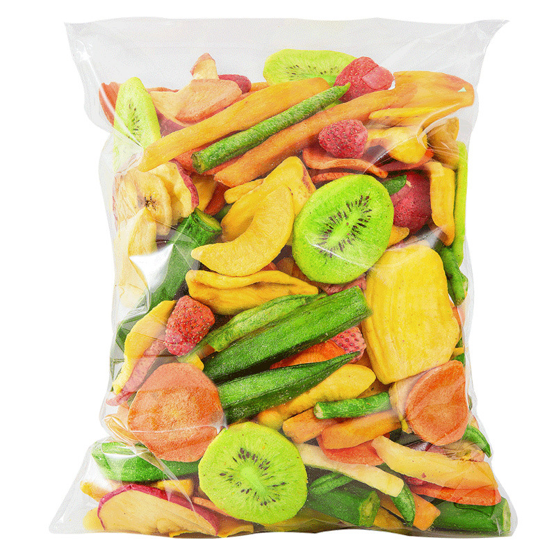 Fruit and vegetable crisp slices dried vegetable mixed fruit and vegetable crisp okra mushroom dried jackfruit dried snacks factory direct sales