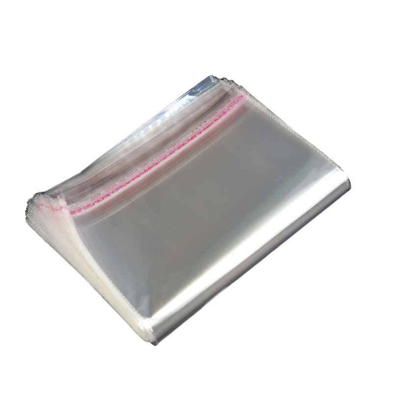 Spot double layer 7 silk opp self-adhesive transparent packaging bag clothing large packaging bag plastic bag self-adhesive pearlescent bag spot