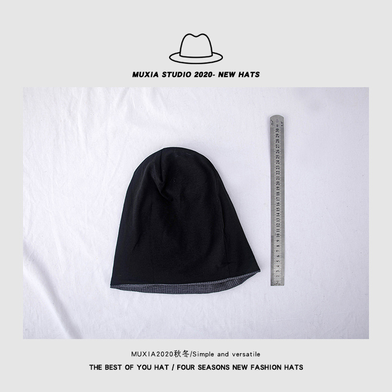Autumn and Winter Baotou Hat Men's Outdoor Pullover Hat Double-layer Cotton Hat Moon Hat Women's Warm Nightcap Headband Stack Hat