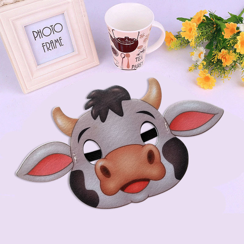 Factory sale sublimation printing process felt mask children Animal Eye Mask dress
