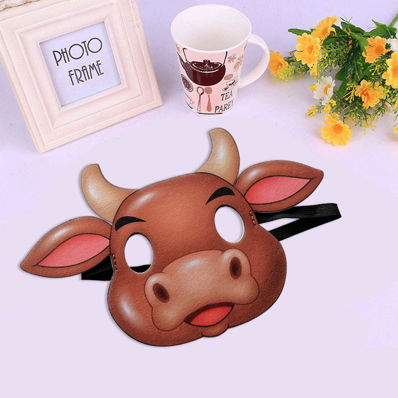 Factory sale sublimation printing process felt mask children Animal Eye Mask dress