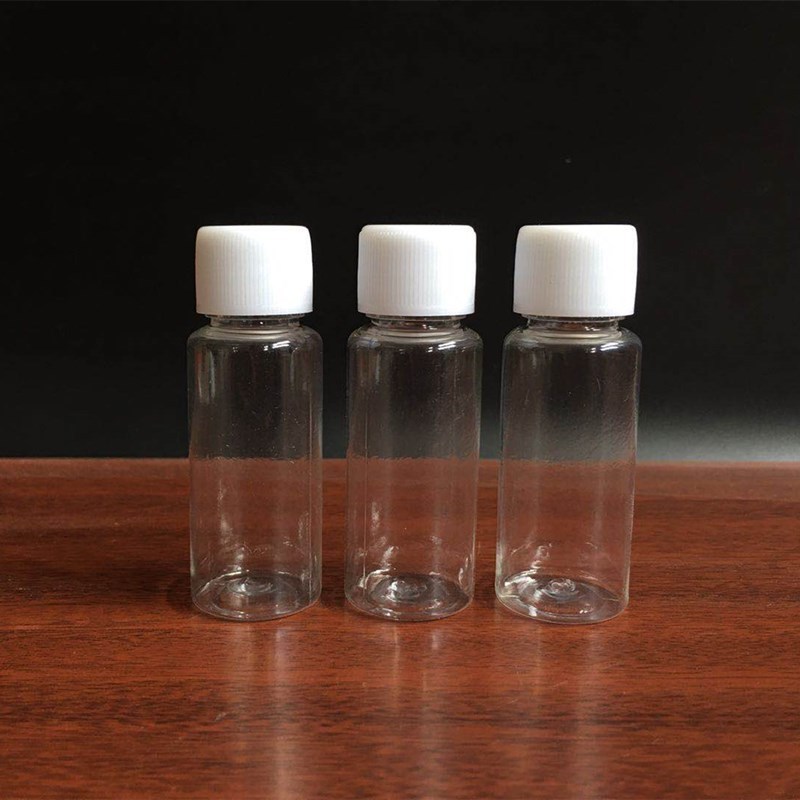 Spot 20 30 50 100ml transparent gold cap plastic bottle sample sub-bottled fine high medicine bottle sample bottle