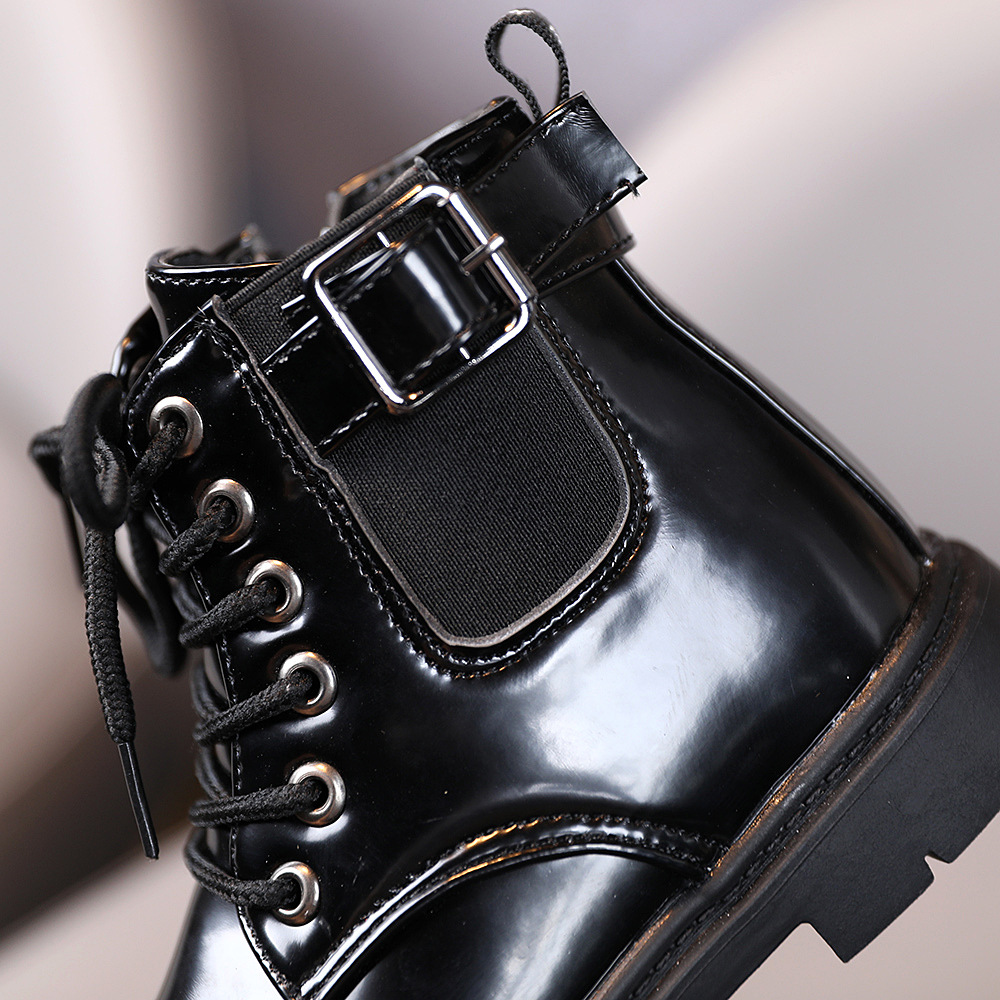 Girls Martin Boots 2024 Autumn New Boys' Single Boots British Style Children's Boots Autumn and Winter Foreign Trade Casual Short Boots