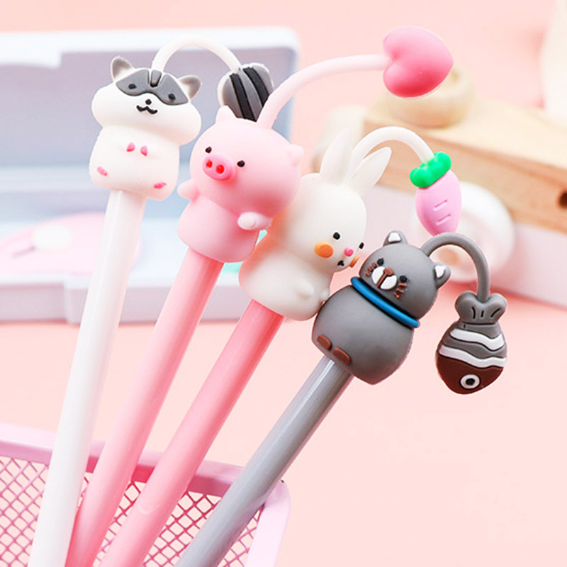 South Korea creative cartoon cute pet garden gel pen fresh cute student exam water pen writing signature pen