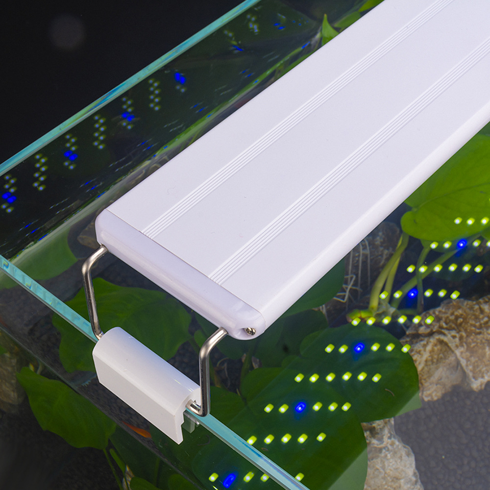 Cross-Border led fish tank light clip light retractable aquarium bracket light six rows fish tank lighting water plant Light led colored light