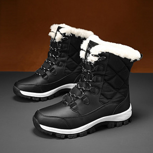 Factory Direct Supply Cross-border Warm Cotton Shoes Cotton Boots Casual 2022 New Women's Winter Snow Boots Thickened with Velvet
