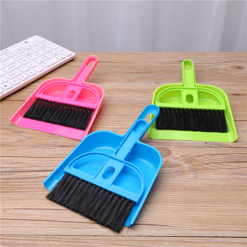 Creative mini desktop cleaning brush keyboard brush desktop cleaning two-piece set with dustpan small broom suit