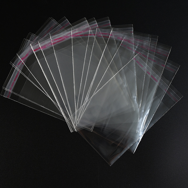 Spot double layer 7 silk opp self-adhesive transparent packaging bag clothing large packaging bag plastic bag self-adhesive pearlescent bag spot