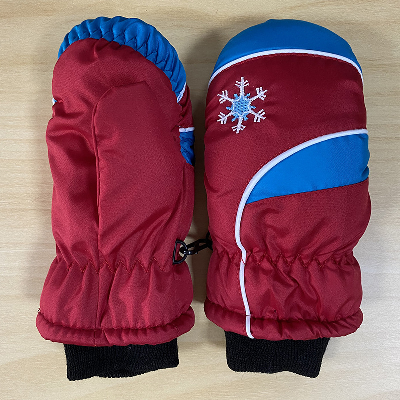 New foreign trade Winter children's outdoor cold-proof gloves multi-color bag finger finger weatherproof ski gloves wholesale