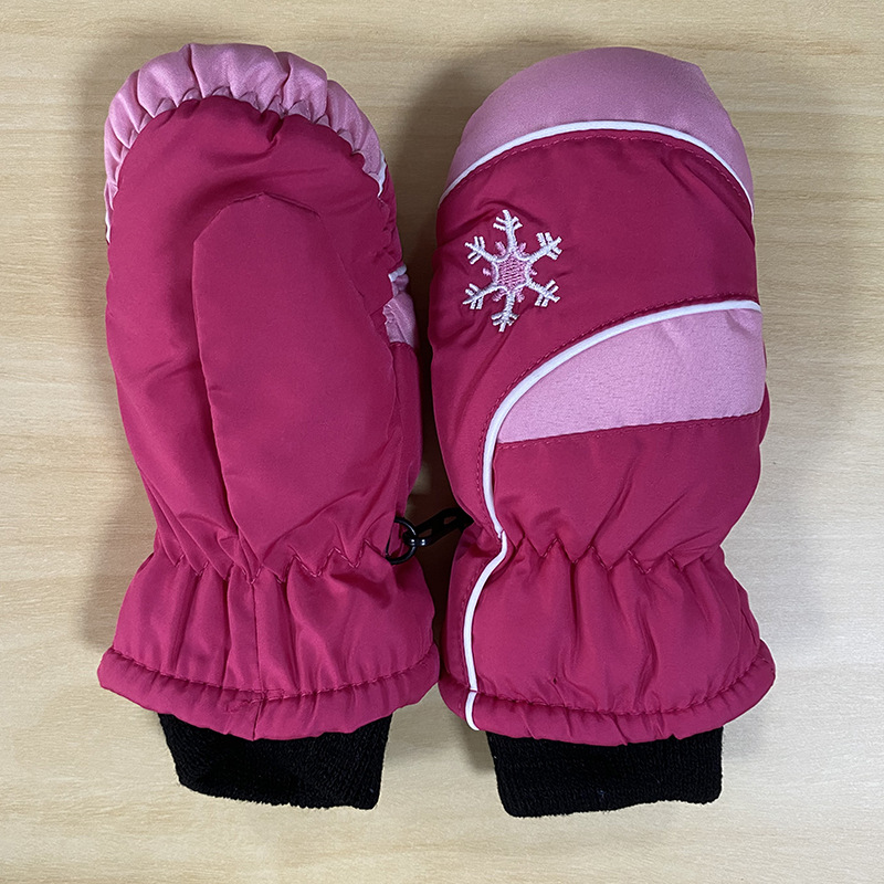 New foreign trade Winter children's outdoor cold-proof gloves multi-color bag finger finger weatherproof ski gloves wholesale