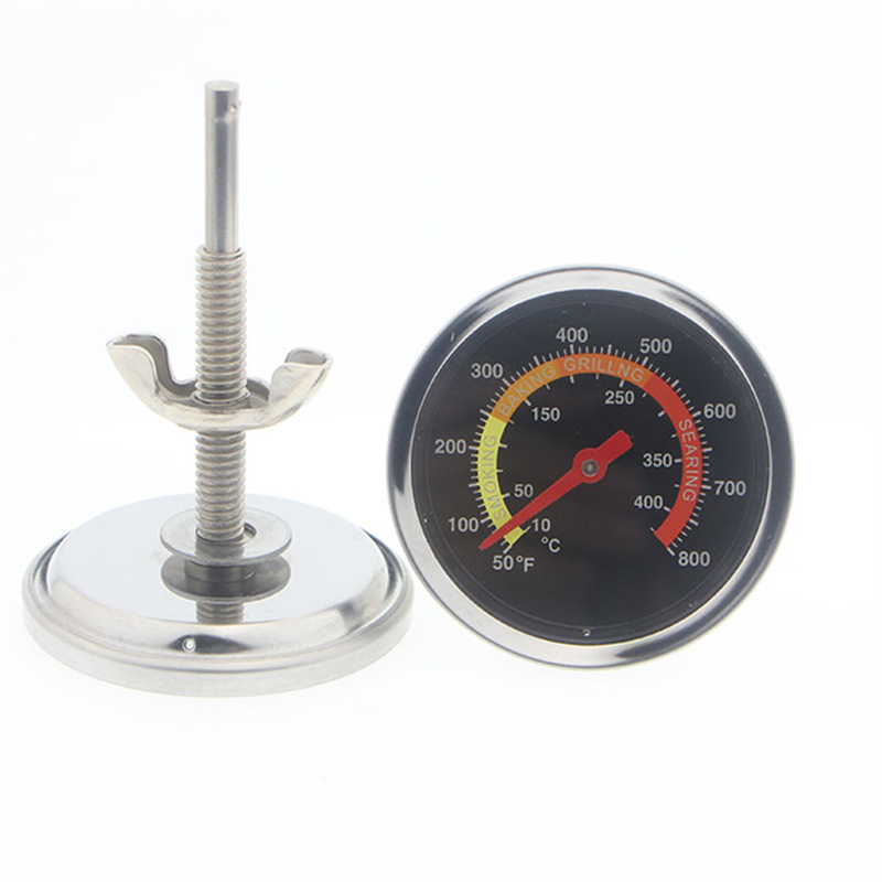 BBQ Oven Thermometer BBQ Stainless Steel Thermometer Bimetal Oven Temperature Gauge