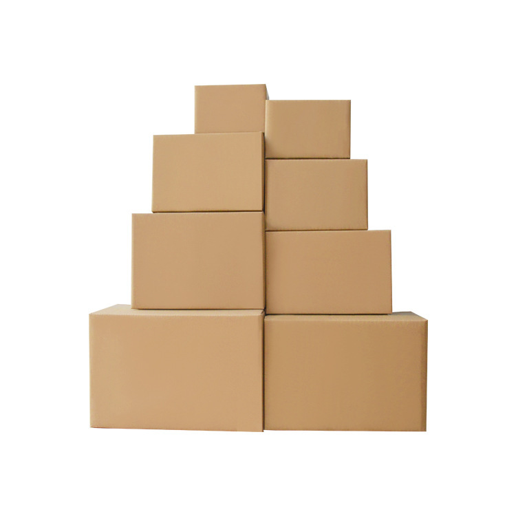 Wholesale spot Post 12 strengthen cowhide box semi-high Express Box foreign trade e-commerce extra hard corrugated carton box