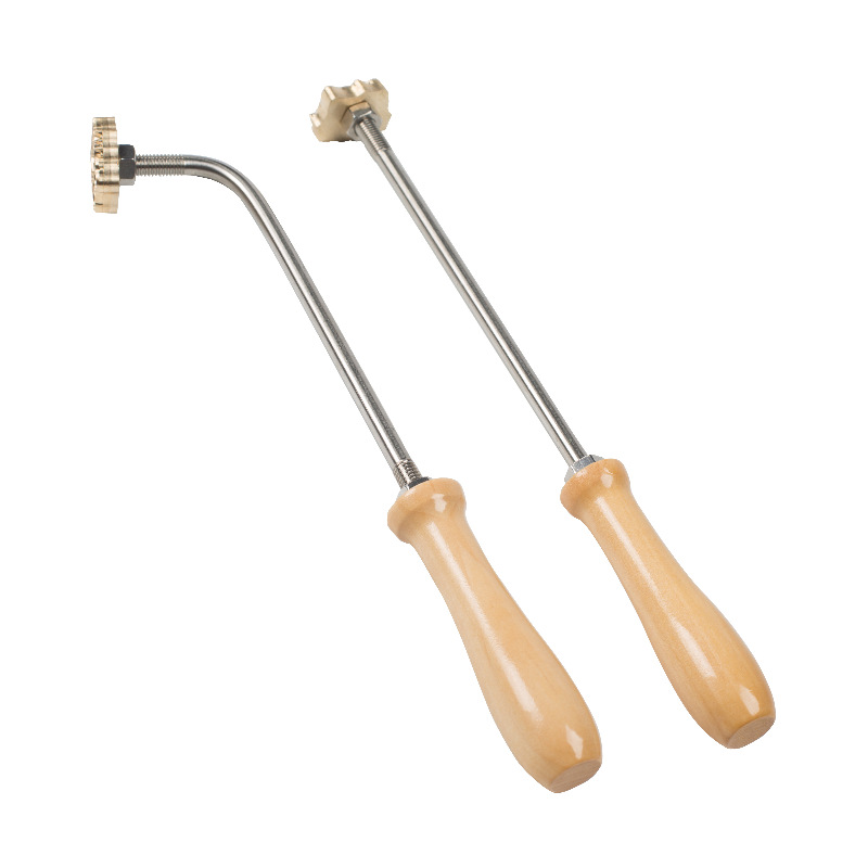 Jin Xinyang Cake Imprinting logo Hot Stamping DIY Baking Tools Wood Leather Buns Copper Mould Causeway Burning
