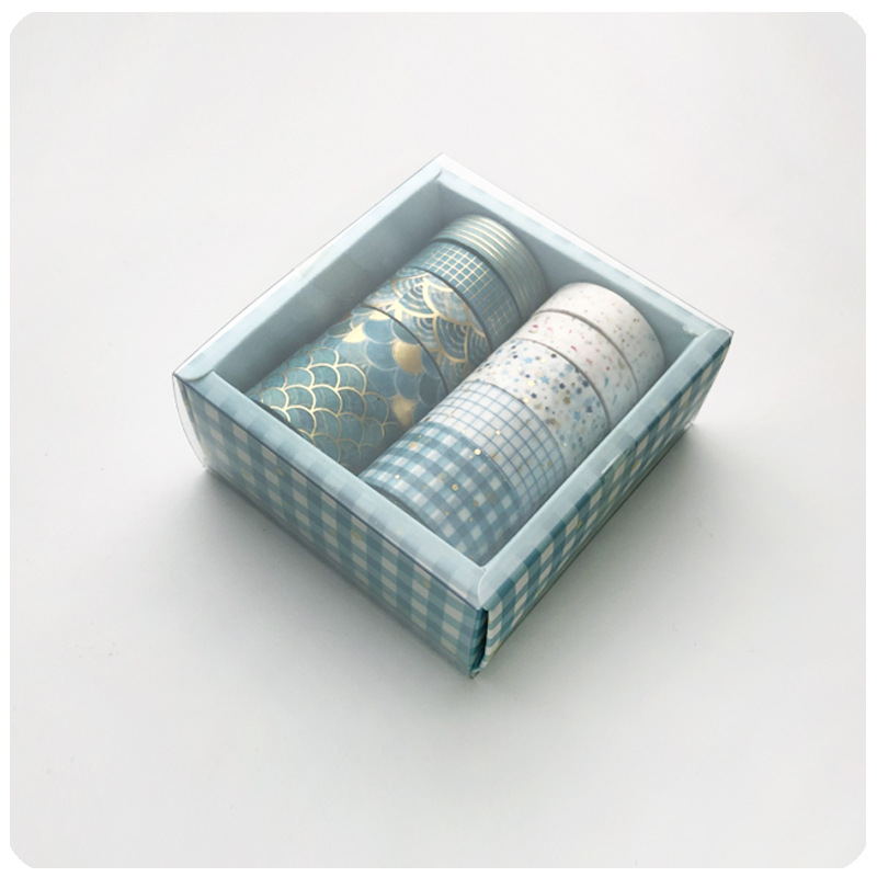 10 Pack Bronzing Combination Hand Account Tape Creative and Paper Tape DIY Decorative Hand Account Tape Set 3 m