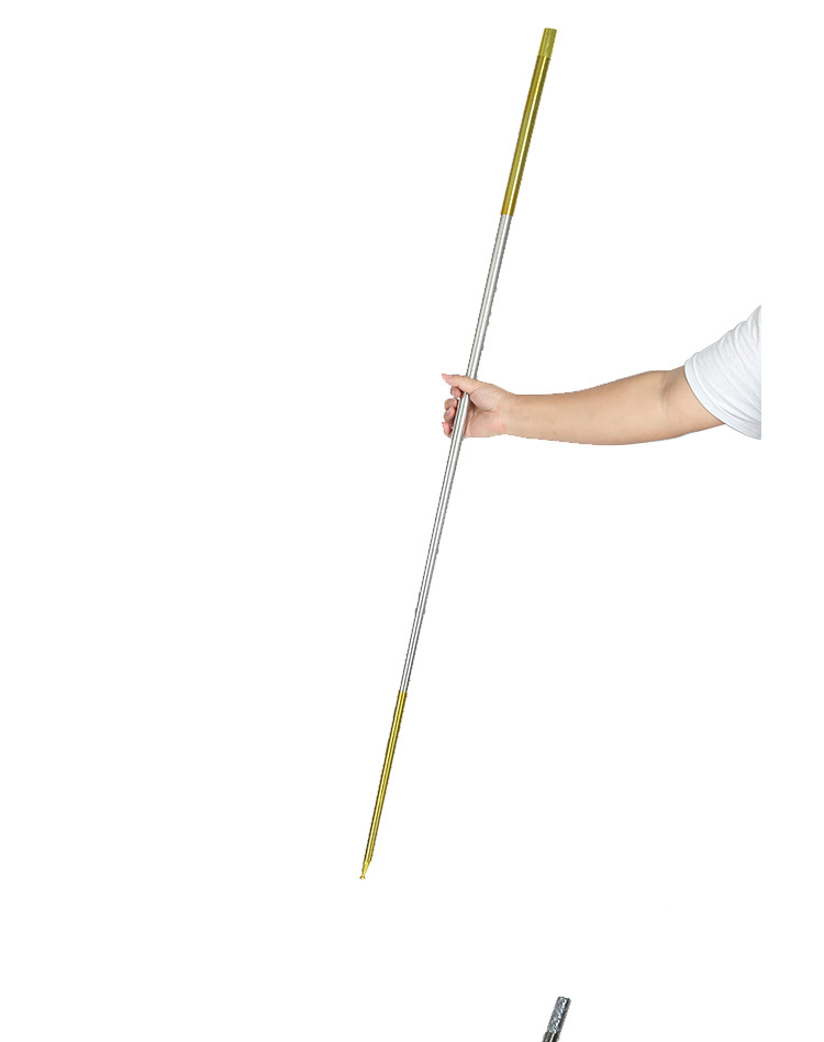 Magic props steel stick shrink stick steel bullet stick gold hoop stick telescopic Magic Stick Factory Direct magic toy spot