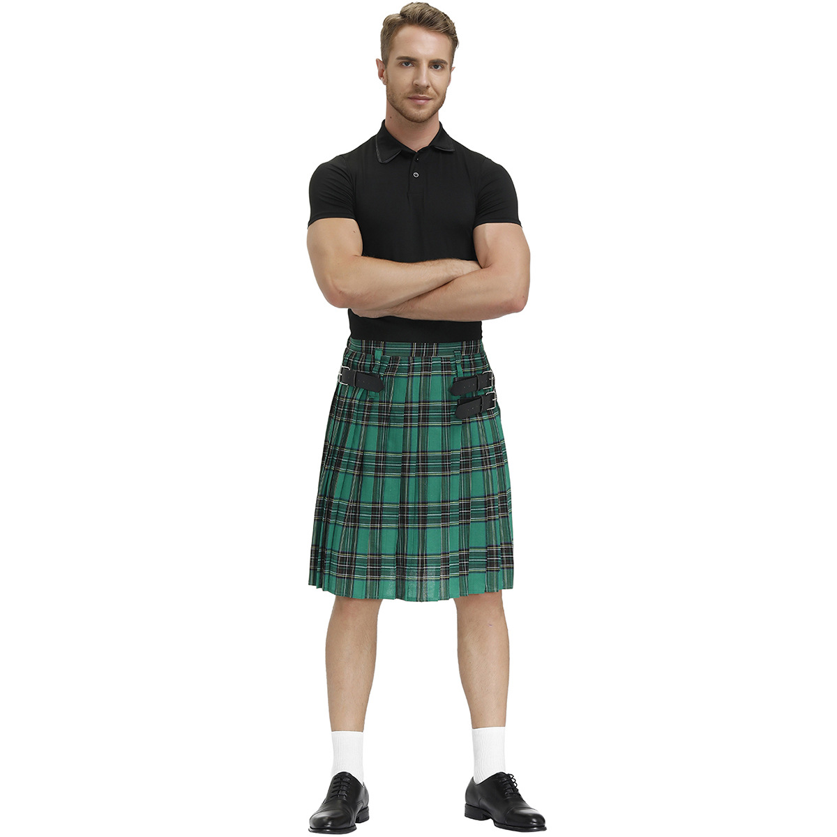 M-XL men's plaid skirt Scottish festival skirt men's plaid pleated skirt boys skirt stage performance skirt