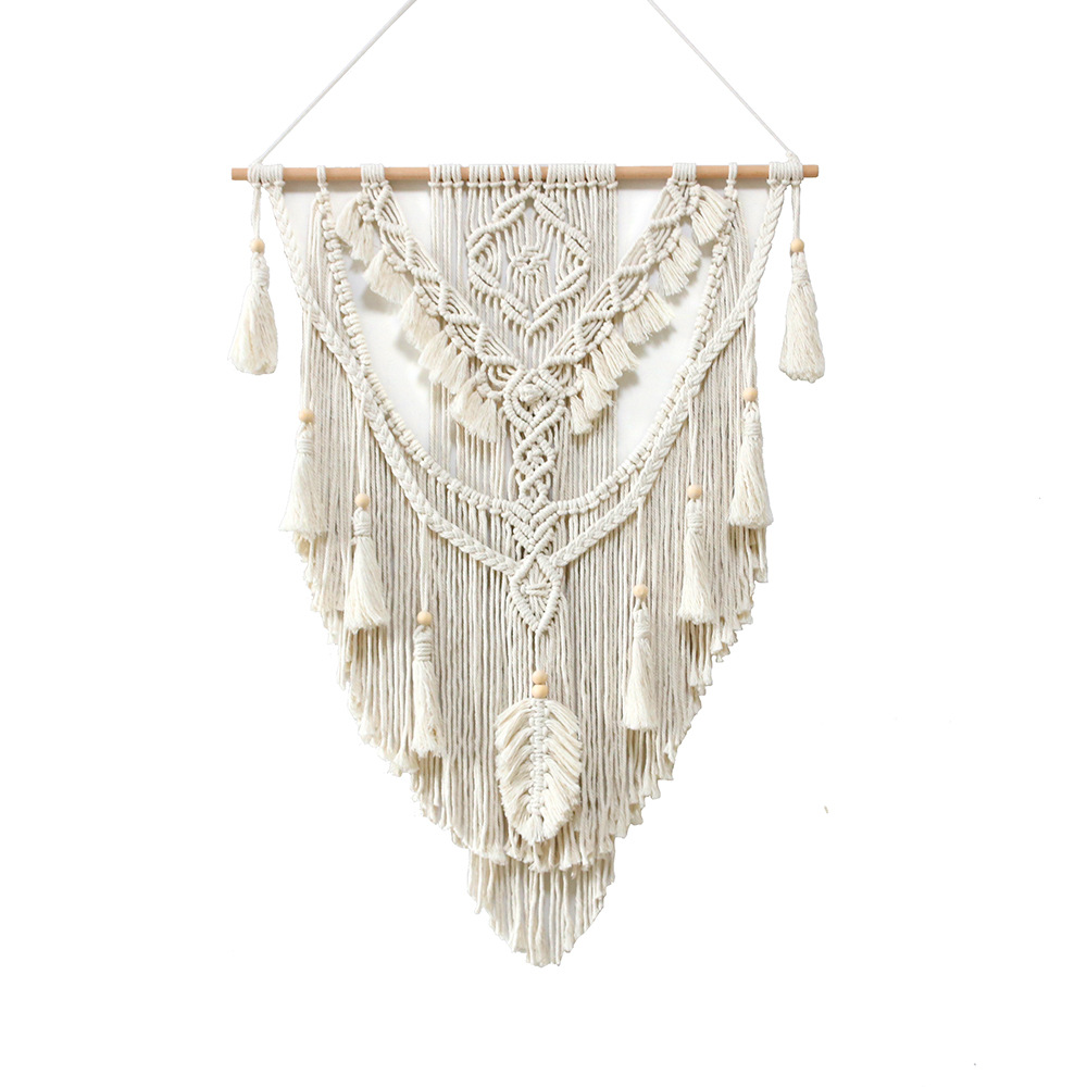 New Homestay Hotel Decorative Pendant Handmade Cotton Rope Woven Tapestry Simple Artistic Home Decorative Background Pendant