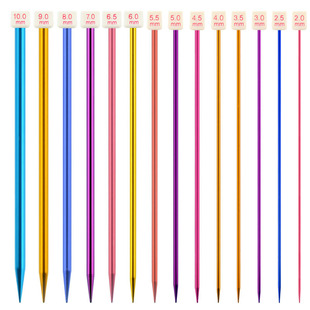 Color with plug alumina sweater needle 35cm with beads sweater needle single pointed stick needle scarf needle Afghanistan hook needle