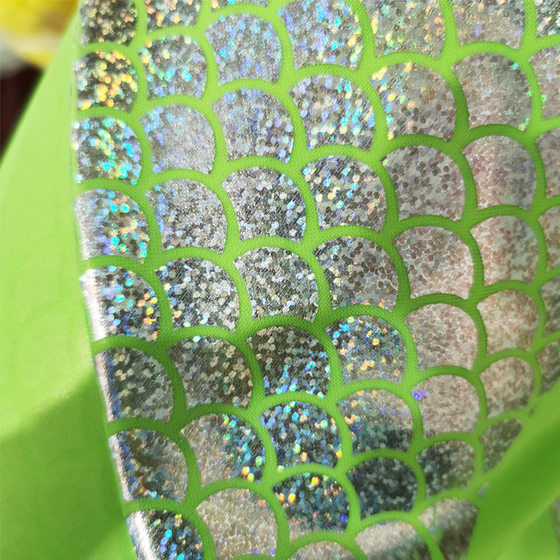 Flash Laser Fish Scale Cloth Knitted Fabric Magic Mermaid Bronzing Stage Clothes Decorative Cloth Toy Bag Cloth