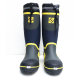 Steel Toe Rain Boots Men's High Rubber Steel Bottom Rain Boots Anti-Smash and Stab-resistant Site Waterproof Shoes Soft Breathable Fashion