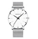 Mesh belt silver belt silver shell black needle