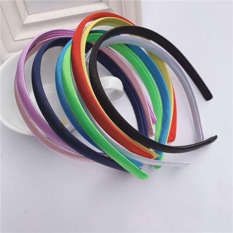 12mm Candy Color Cloth Thickened Headband DIY Hair Band Material Hair Accessories 1.2cm Sade Cloth Headband