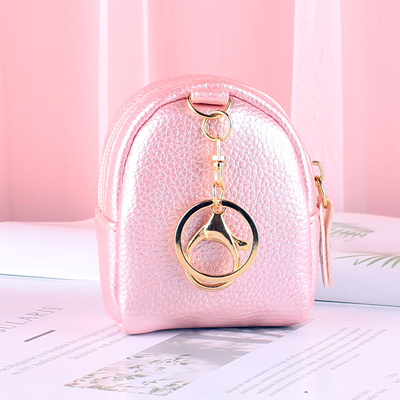 Coin purse South Korea ins cute Japanese mini simple student coin hand key chain one-piece coin purse