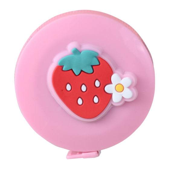 Cartoon Mini Small Tape Multi-function Round Portable Tape Measuring Three-circumference Bust Waist Soft Ruler Measuring Gown Ruler