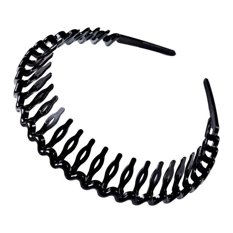 New Style Cyber Celebratory Hair Hoop Women's Face Shattered Hair Cave Head Hoop Bangs Hair Stamp Simple All-match Presented Hair Non-slip Toothed Hair Clip