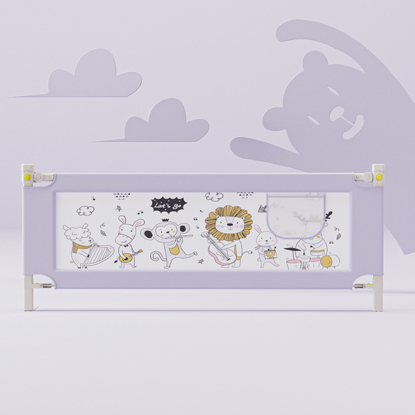 Gray Animal Paradise seamless bed embracing type+upper and lower crossbars can be separated from barrier -free in and out of barriers +30 blocking