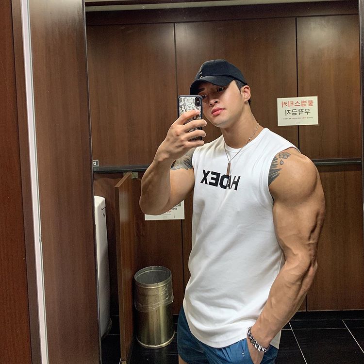 Han Feng Fitness Trendy Pure Cotton Waistcoat Sleeveless T-shirt Men's Muscle Men's Running Equipment Training Sports Clothes