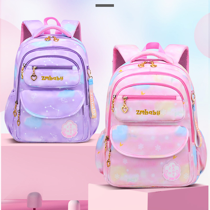 Sesame Baby Primary School Schoolbag Sweet Cute Girl Backpack 6-12 Years Old Large Capacity Wear-resistant Children's Bag