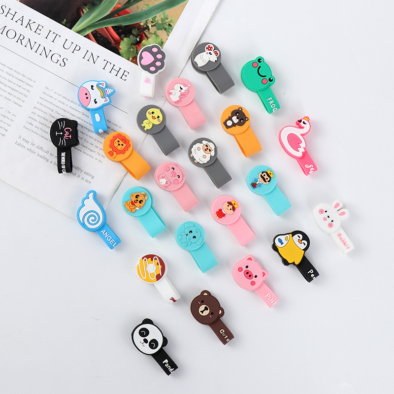 Cartoon magnet earphone winder magnetic suction wire organizer storage data line bundler finisher creative winding device