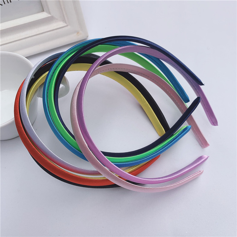 12mm Candy Color Cloth Thickened Headband DIY Hair Band Material Hair Accessories 1.2cm Sade Cloth Headband
