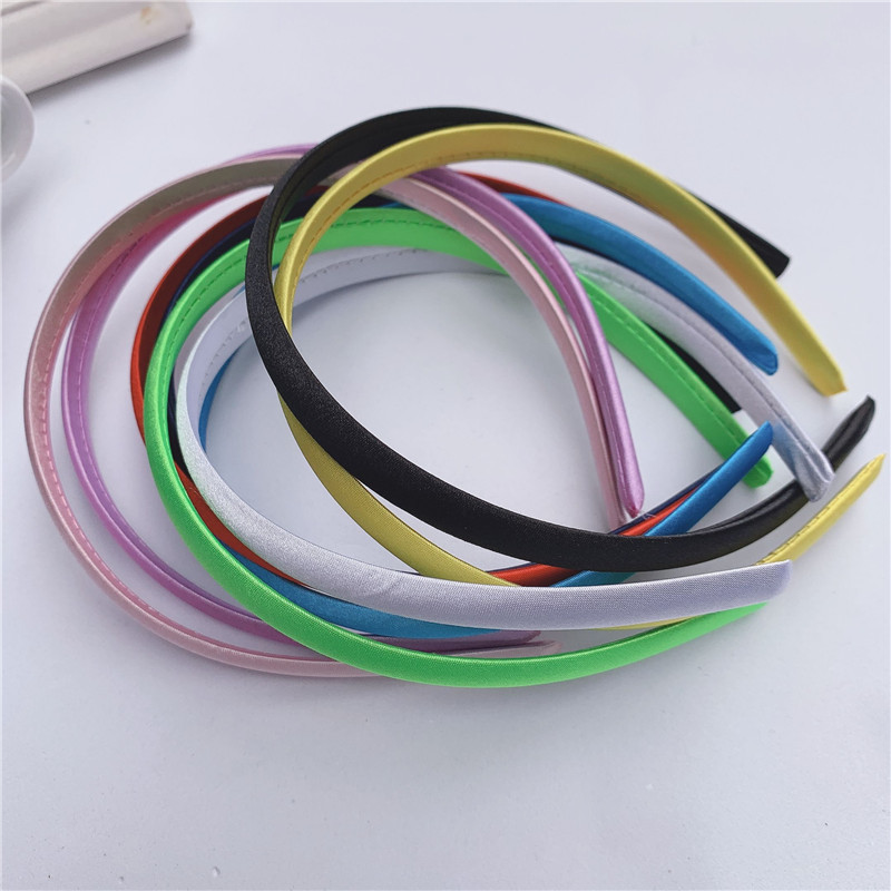 12mm Candy Color Cloth Thickened Headband DIY Hair Band Material Hair Accessories 1.2cm Sade Cloth Headband