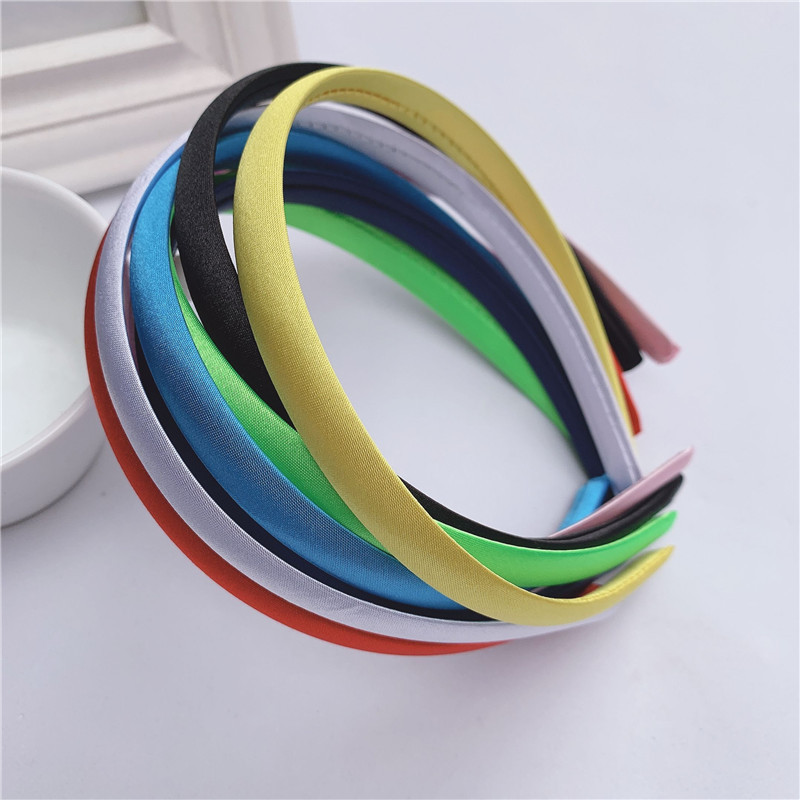 12mm Candy Color Cloth Thickened Headband DIY Hair Band Material Hair Accessories 1.2cm Sade Cloth Headband