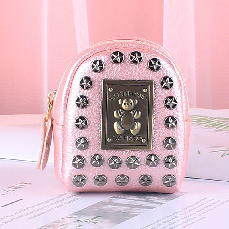 Coin purse South Korea ins cute Japanese mini simple student coin hand key chain one-piece coin purse